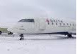 Delta airlines skids in New  York.