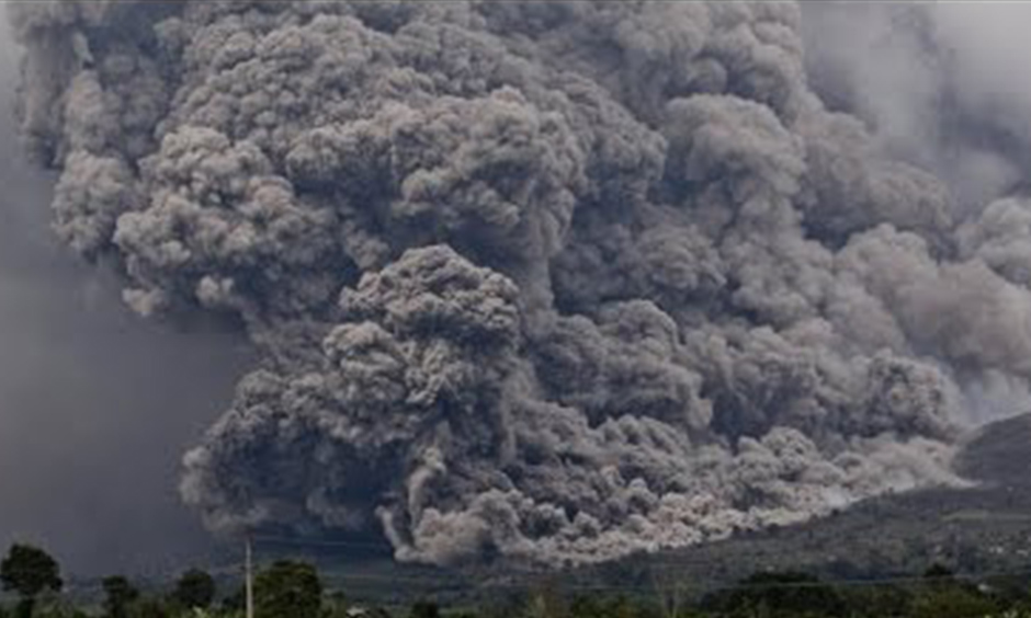 Mount Sinbaug eruption
