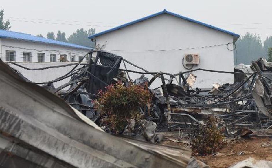 Rest home fire in Henan province