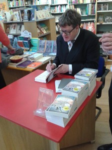 James Runcie signs his new book at The CHurch House Bookshop