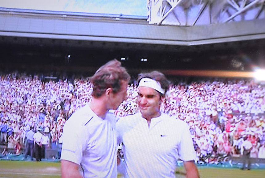Andy consoled by Roger