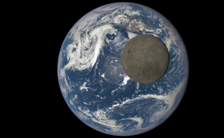 Darker side of Moon by NASA