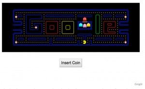Google Doodle featuring PacMan