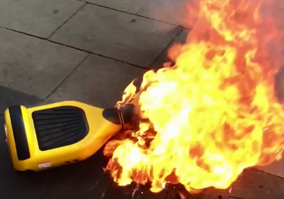 hoverboard fire