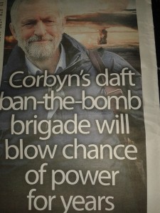 Corbyn - Sun on Sunday Crap Headline