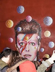 David Bowie fans paying ?Tribute in Brixton
