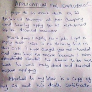 job application