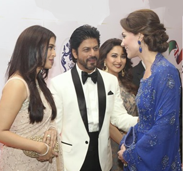 Kate meeting Shah Ruk Khan