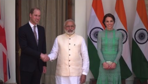 William and Kate lunch with Indian PM Narendra Modi