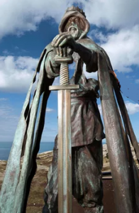 The staute by Rubin Eynon called Gallos  in Cornish it means power.