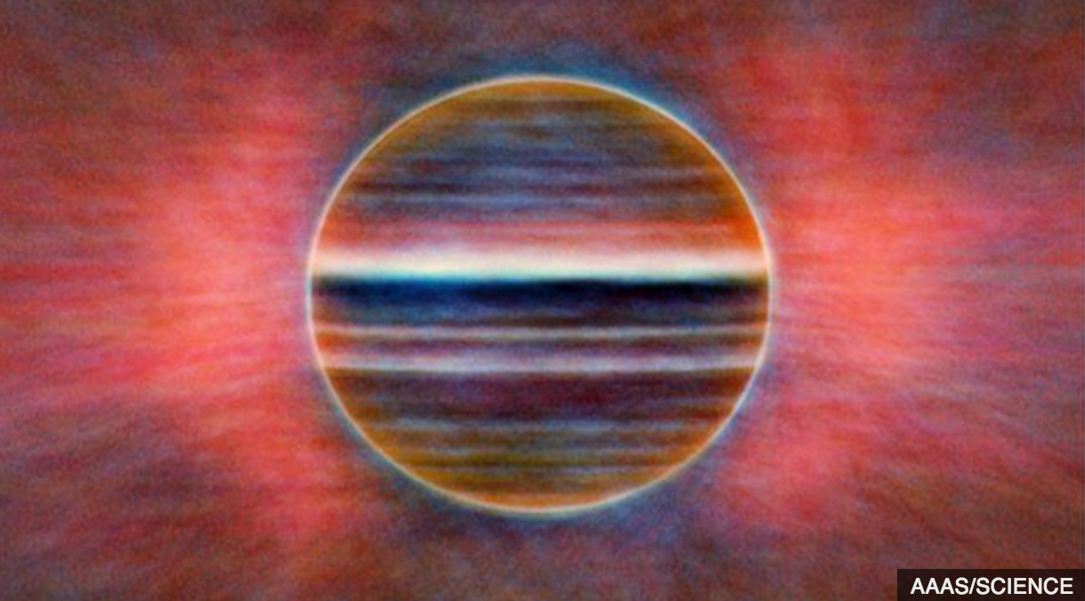 VLA radio image of Jupiter