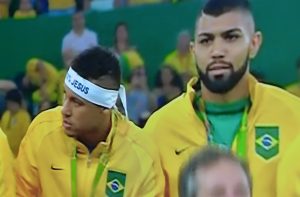 Neymar with Jesus headband