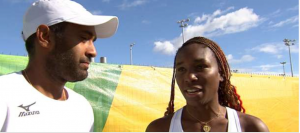 Rajiv with Serena Williams