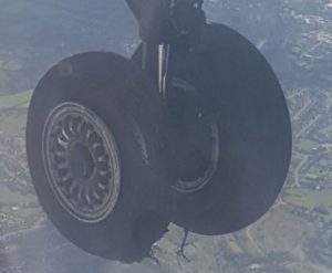 Tyre burst on take-off