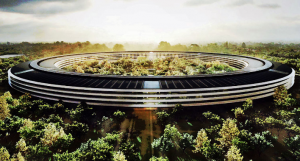 Apple's new head quarters "Spaceship" in Cupertino, California