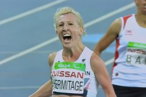 Hermitage wins 100m gold