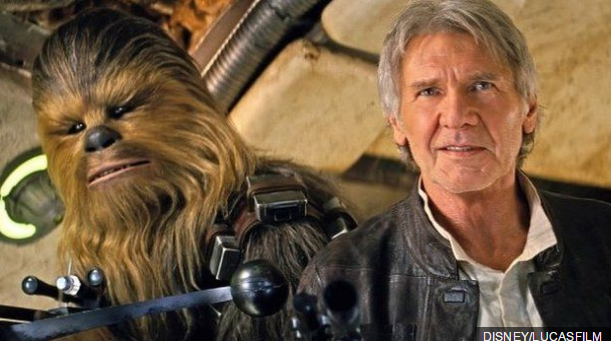 Harrison Ford in Star Wars the force awakens