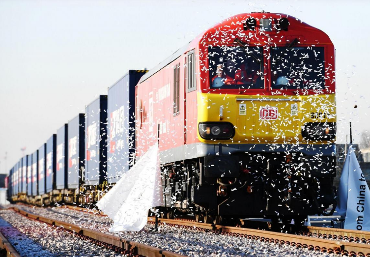 First direct Freight train from China  arrived in Barking