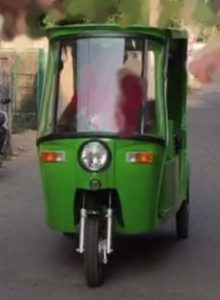 Solar powered rickshaw