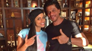 Lilly with Sueprstar Shah Ruk Khan