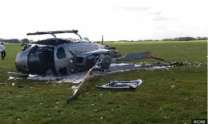 Helicopter crash at Booker