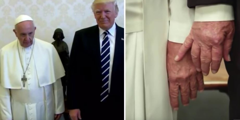 Donald Trump with Pope