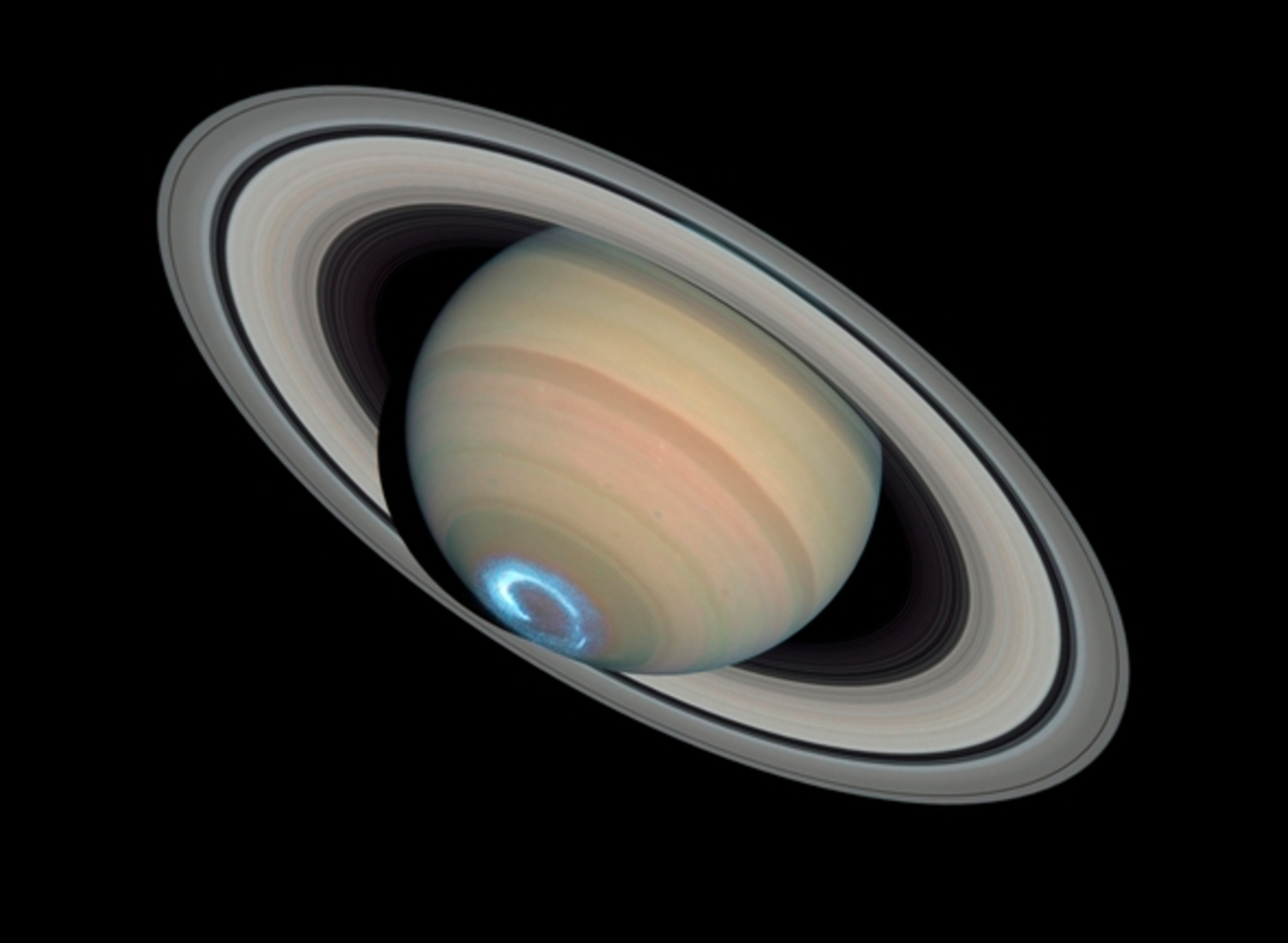 Aurora at Saturn. NASA send from Cassini