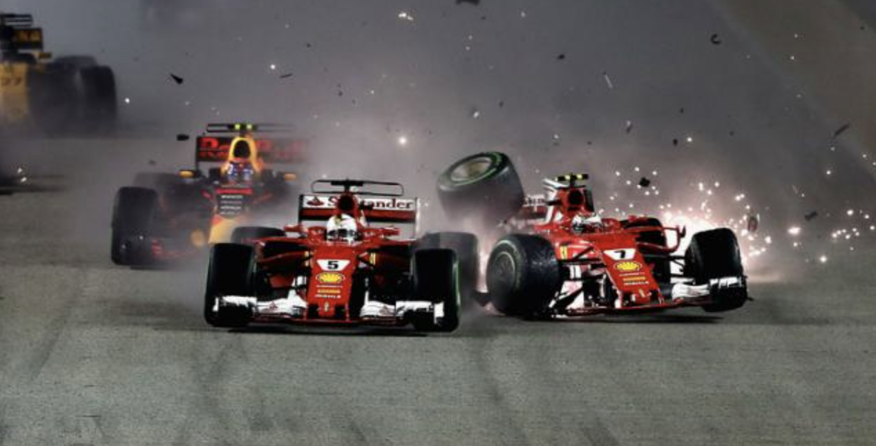 Ferrari Crash