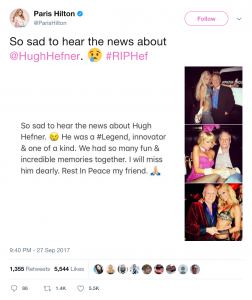 Paris Hilton Tweet