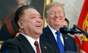 President Trump with Broadcom CEO Hock Tan