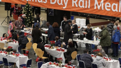 London’s Euston station Christmas Day meal for homeless