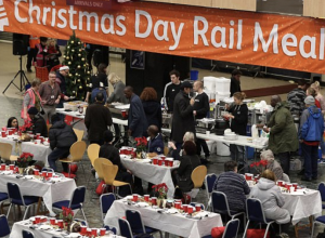 London’s Euston station Christmas Day meal for homeless
