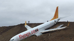 Pegasus airline on cliff edge