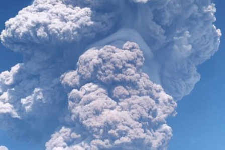 Sinabung volcano erupts