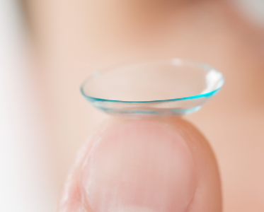 Polymer used in soft contact lenses