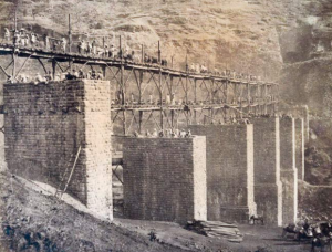 The Railway construction through the Ghats to the East of Bombay, one of the great engineering achievements of the age. Pic Atlantic Books