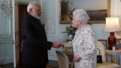 Indian Prime Minister Narendra Modi's private audience with Queen