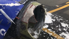 South West Airline Boeing 737-700 engine blown up