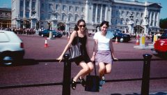 Teenage Meghan Markel  visiting Buckingham Palace
