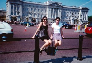 Teenage Meghan Markel  visiting Buckingham Palace 