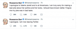 Roseanne tweet apology