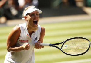 Angelique Kerber beat seven-time champion Serena Williams
