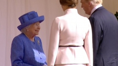 Queen welcoming Trumps