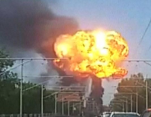 Tanker explosion at Bolognia