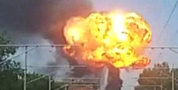 Tanker explosion at Bolognia