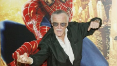 Stan Lee with Spiderman