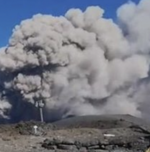 Mount Etna erupting