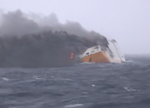 Italian Vessel sank in the Atlantic Ocean