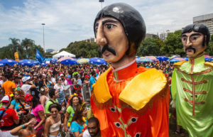 Rio carnival Sargento Pimenta blocopaid homage to The Beatles “ Revolution is all we need”.