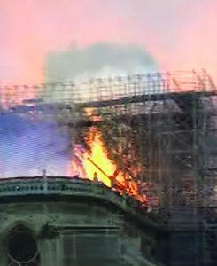 Norte dame on fire